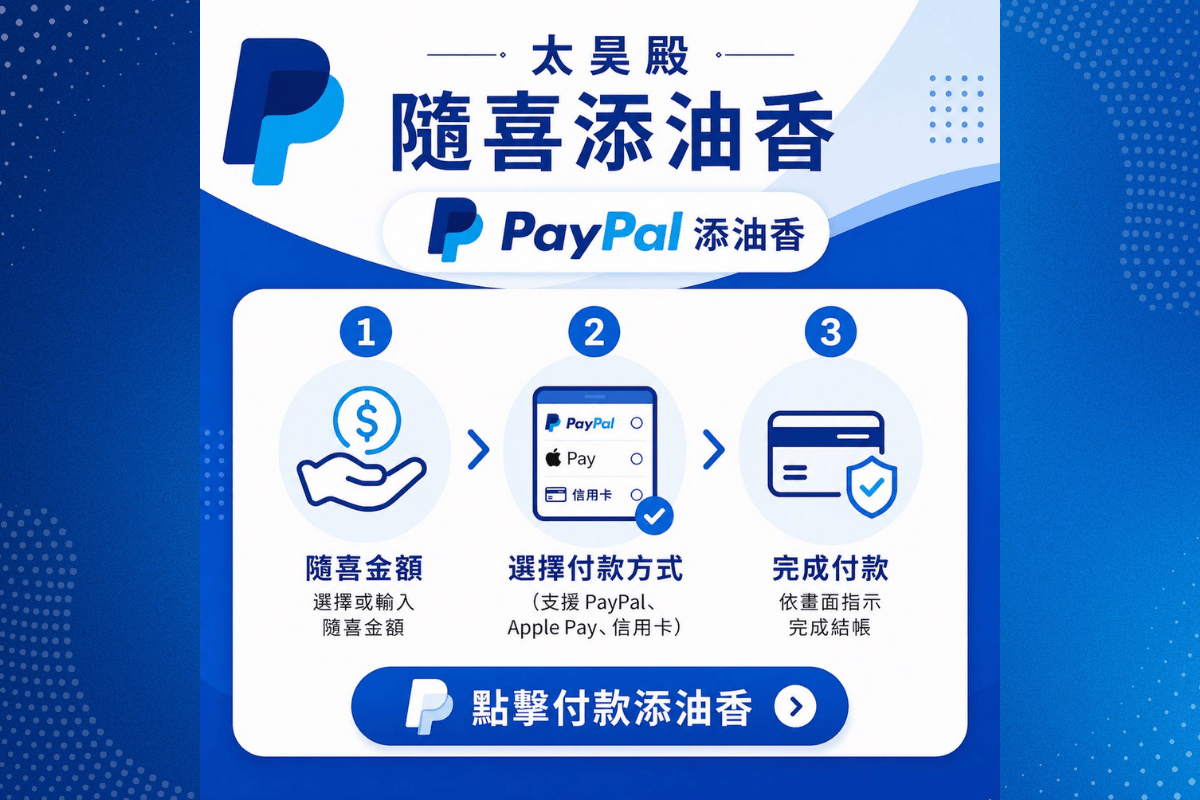 paypal添油香國際付款
